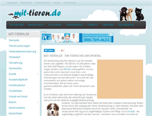 Tablet Screenshot of mit-tieren.de